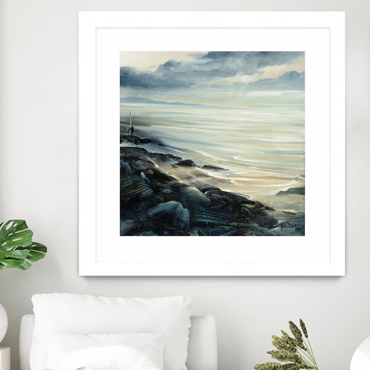 Reflexion by Roland Palmaerts on GIANT ART - grey sea scene