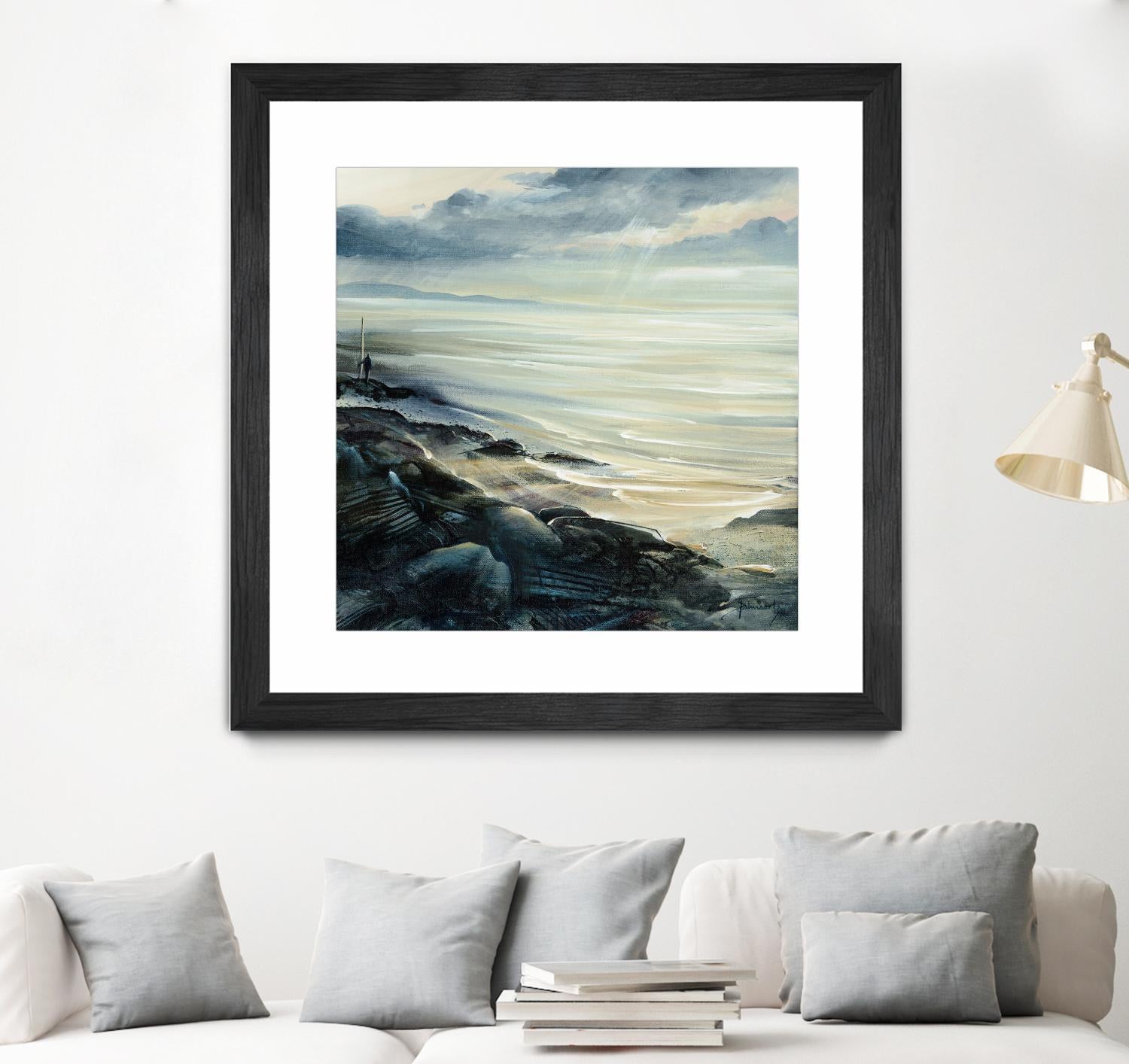 Reflexion by Roland Palmaerts on GIANT ART - grey sea scene