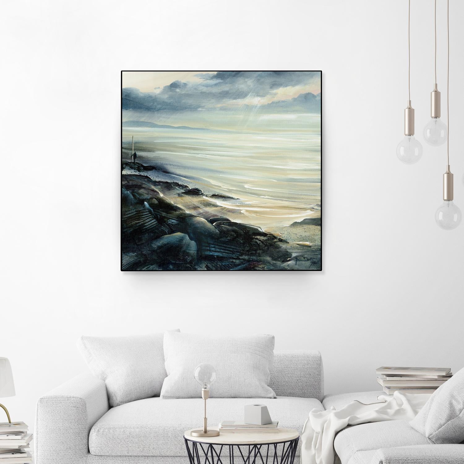 Reflexion by Roland Palmaerts on GIANT ART - grey sea scene