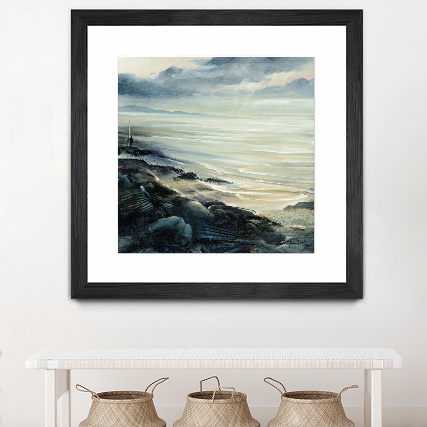 Reflexion by Roland Palmaerts on GIANT ART - grey sea scene