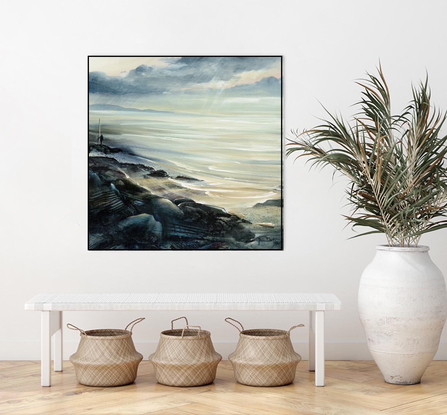 Reflexion by Roland Palmaerts on GIANT ART - grey sea scene