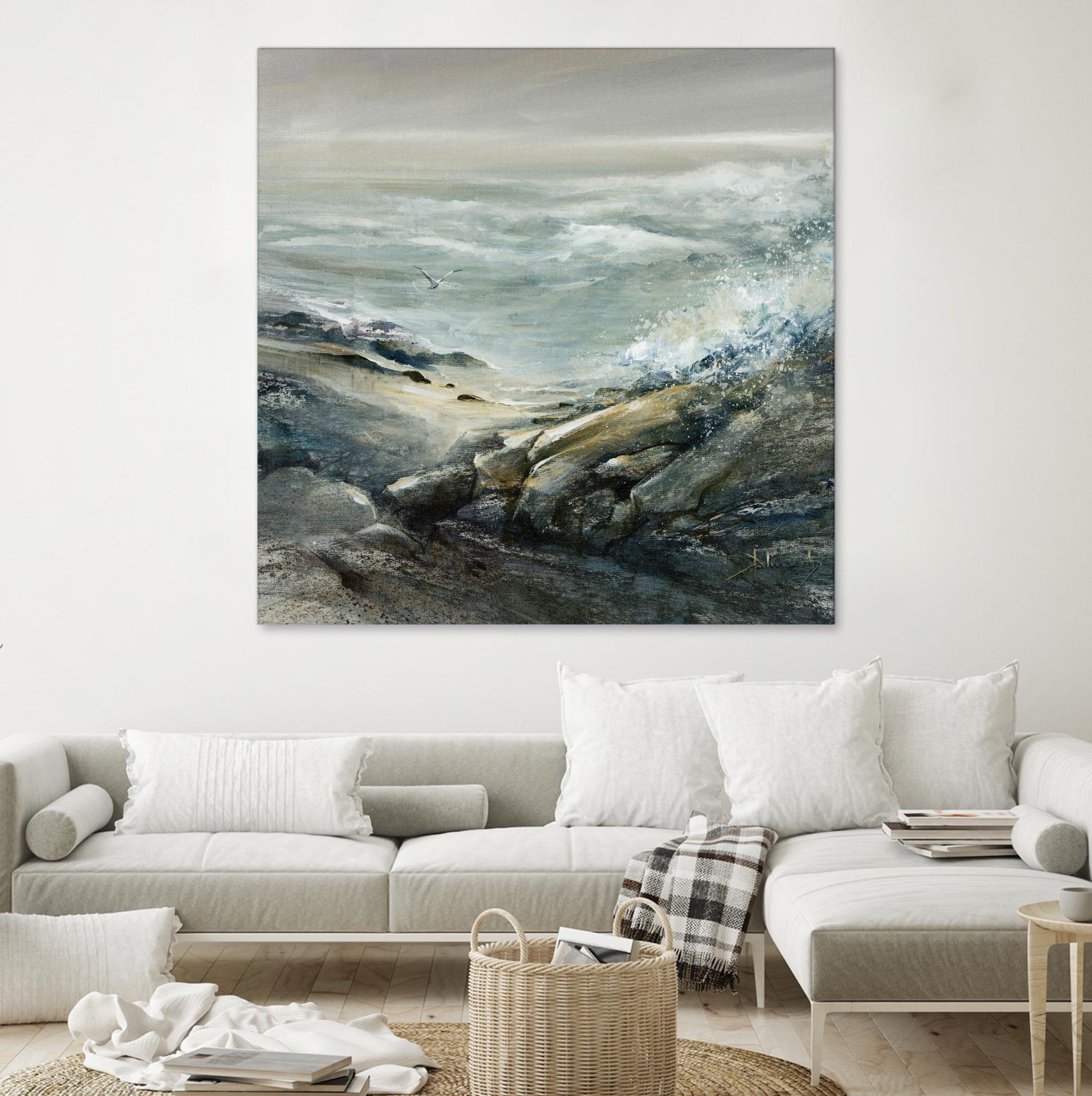 Seul by Roland Palmaerts on GIANT ART - grey sea scene