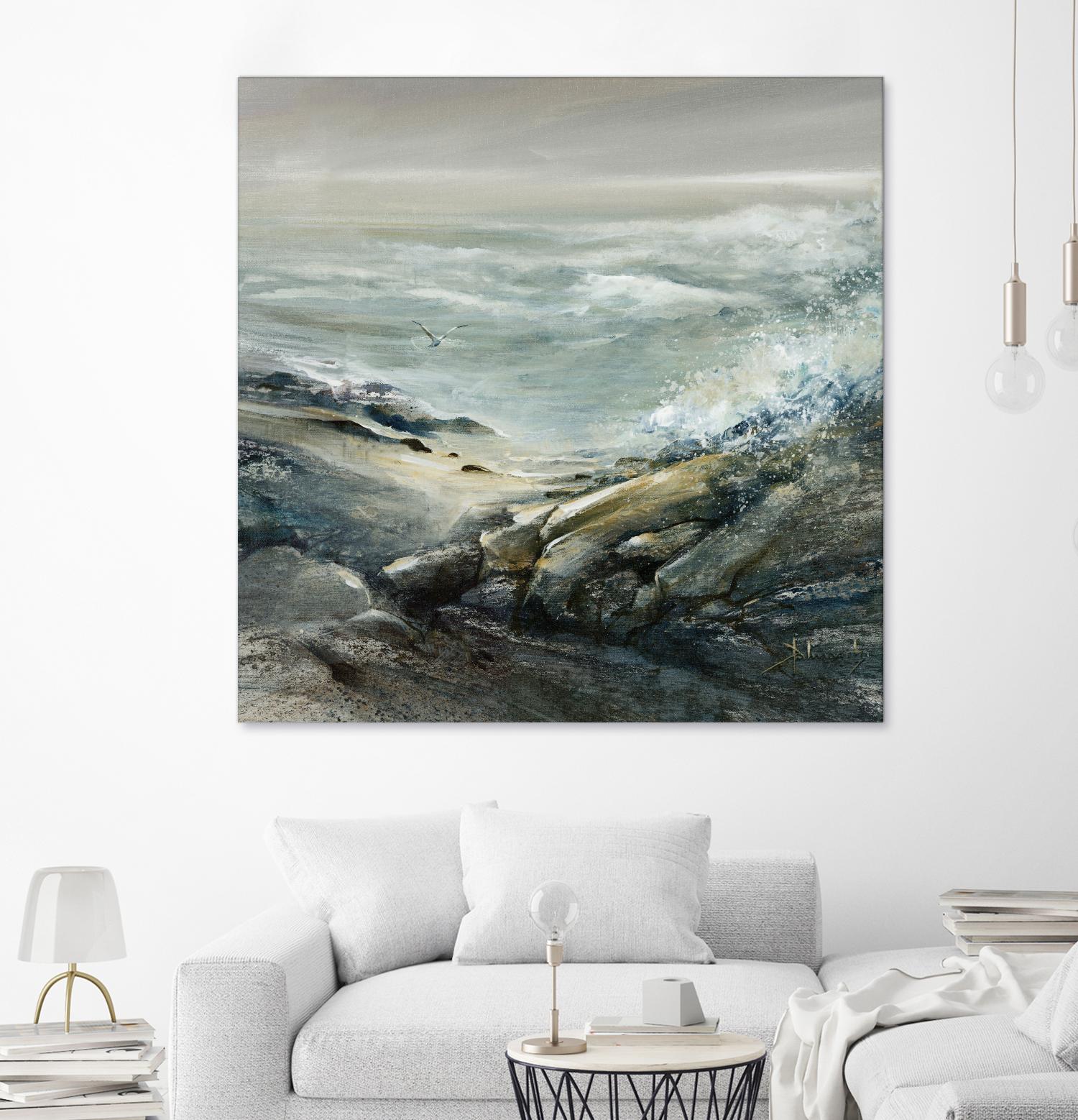 Seul by Roland Palmaerts on GIANT ART - grey sea scene