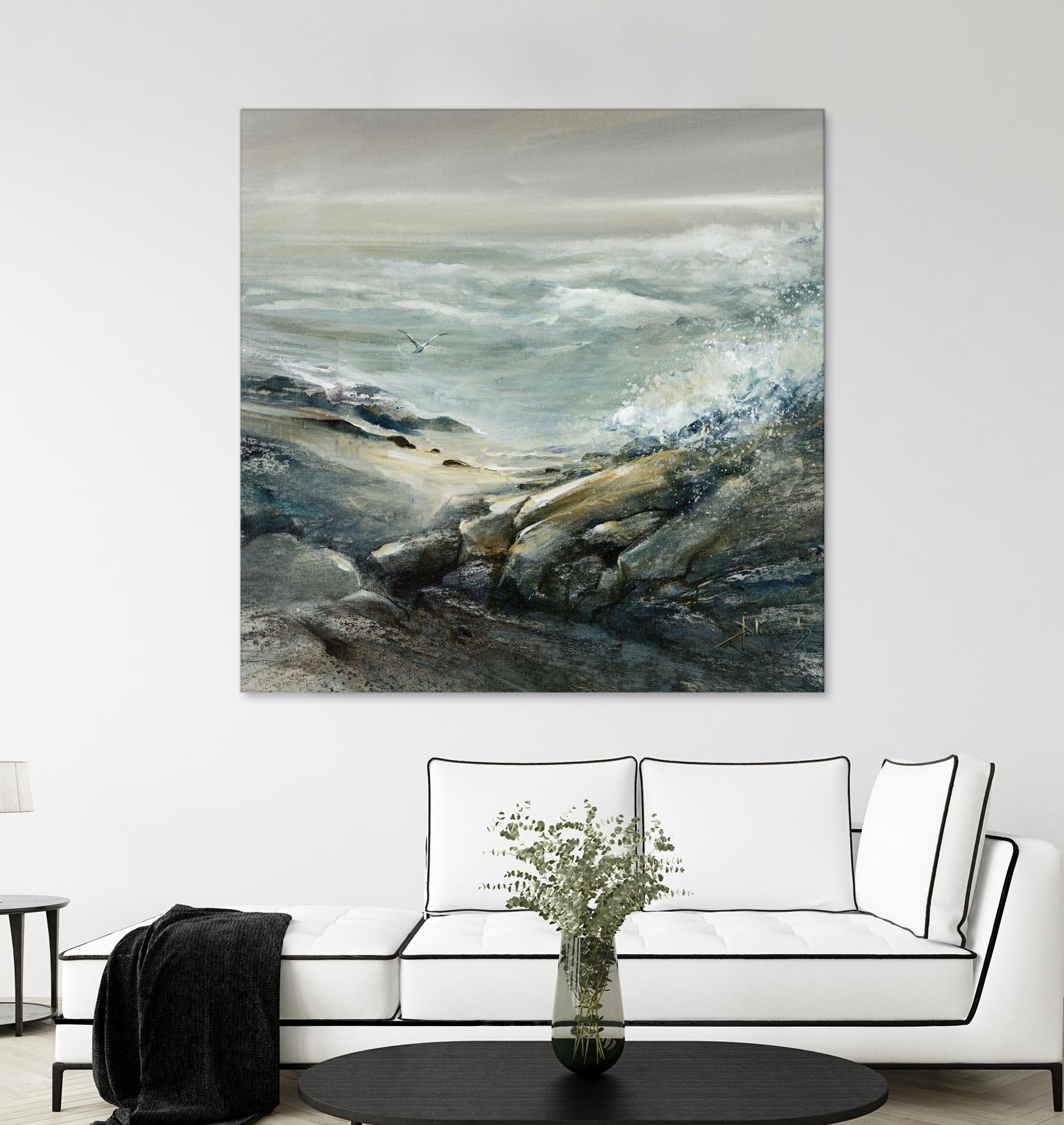 Seul by Roland Palmaerts on GIANT ART - grey sea scene