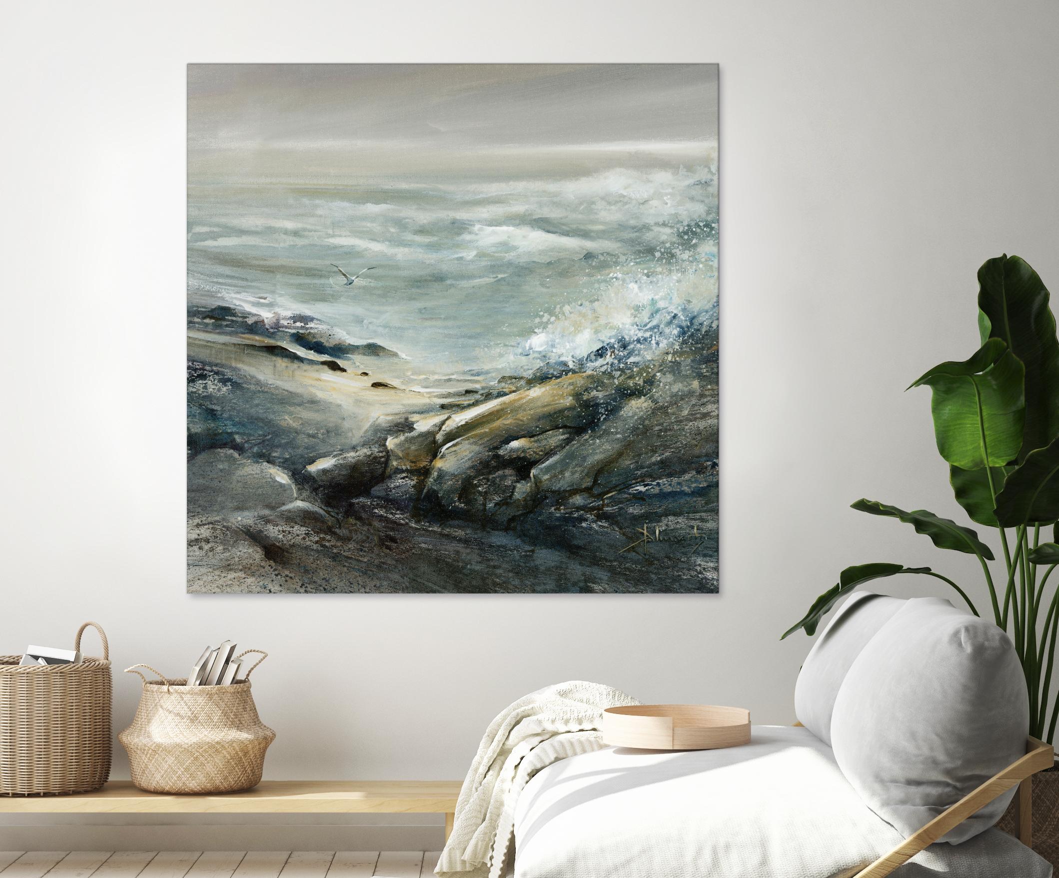 Seul by Roland Palmaerts on GIANT ART - grey sea scene