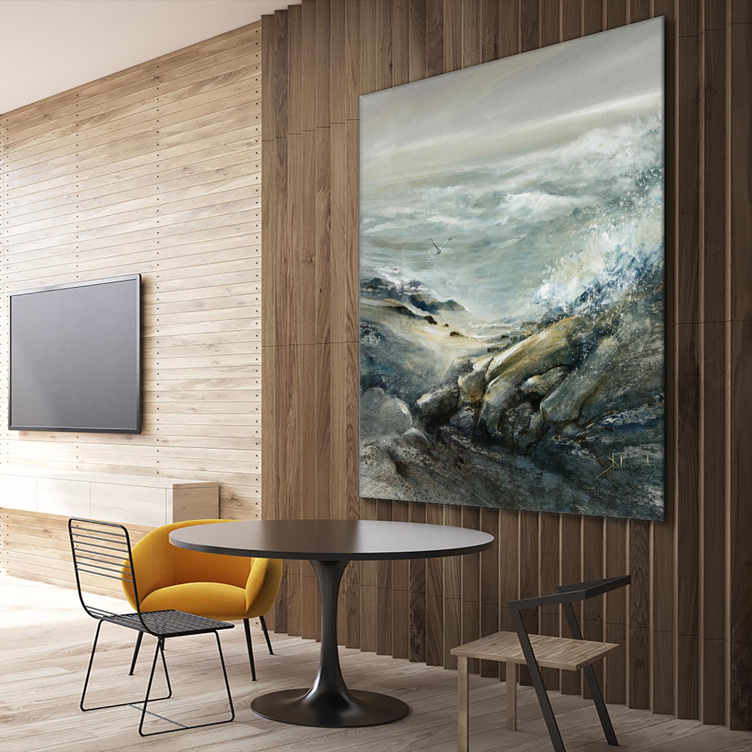 Seul by Roland Palmaerts on GIANT ART - grey sea scene