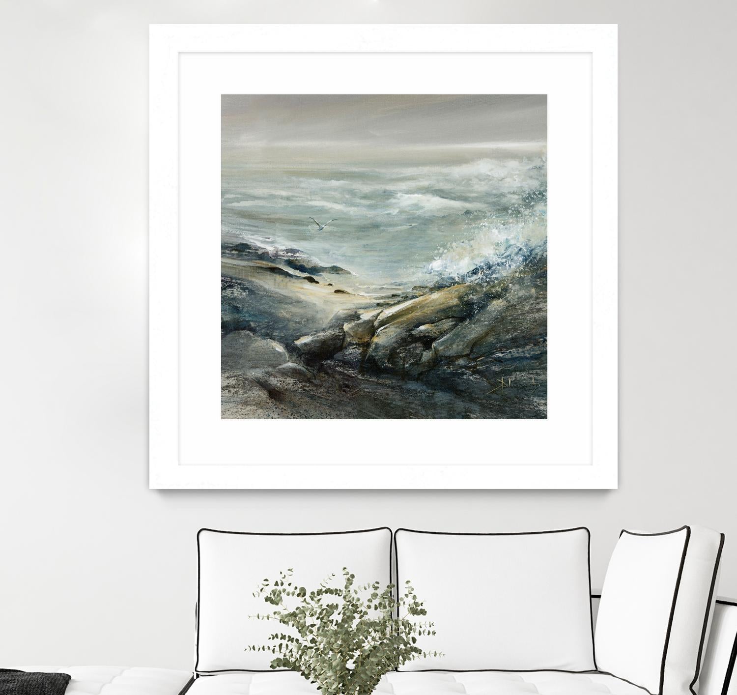 Seul by Roland Palmaerts on GIANT ART - grey sea scene