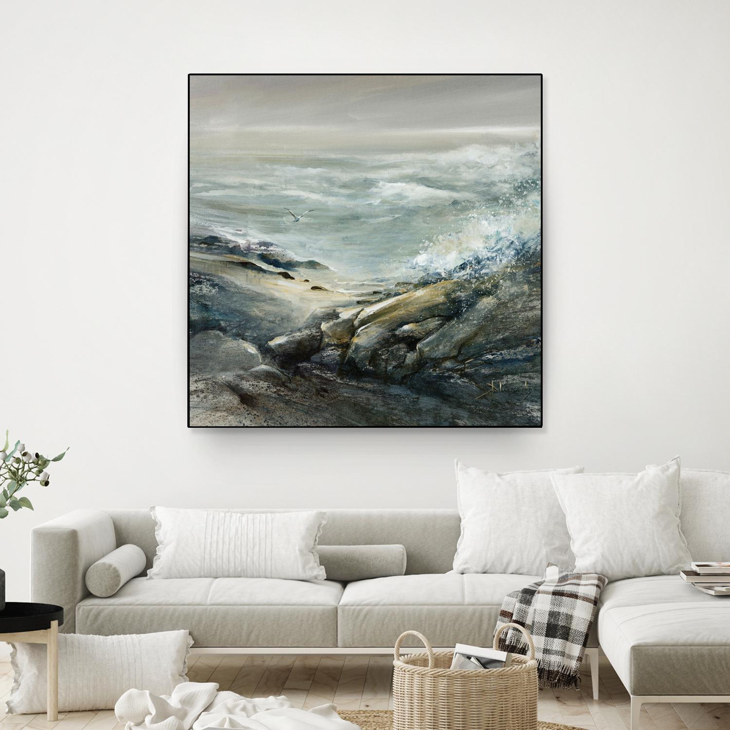 Seul by Roland Palmaerts on GIANT ART - grey sea scene