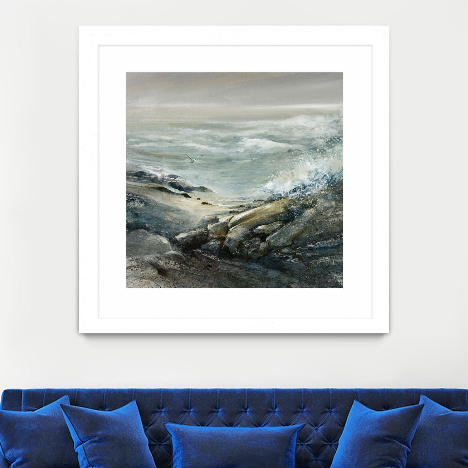 Seul by Roland Palmaerts on GIANT ART - grey sea scene