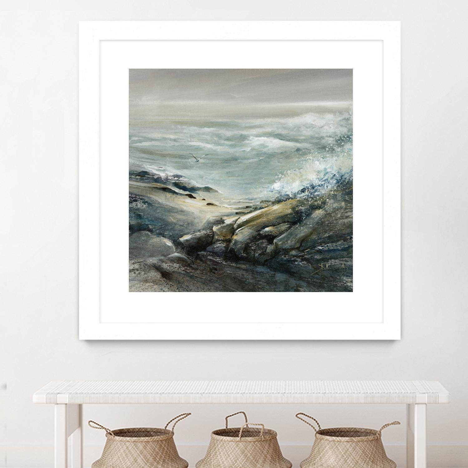 Seul by Roland Palmaerts on GIANT ART - grey sea scene