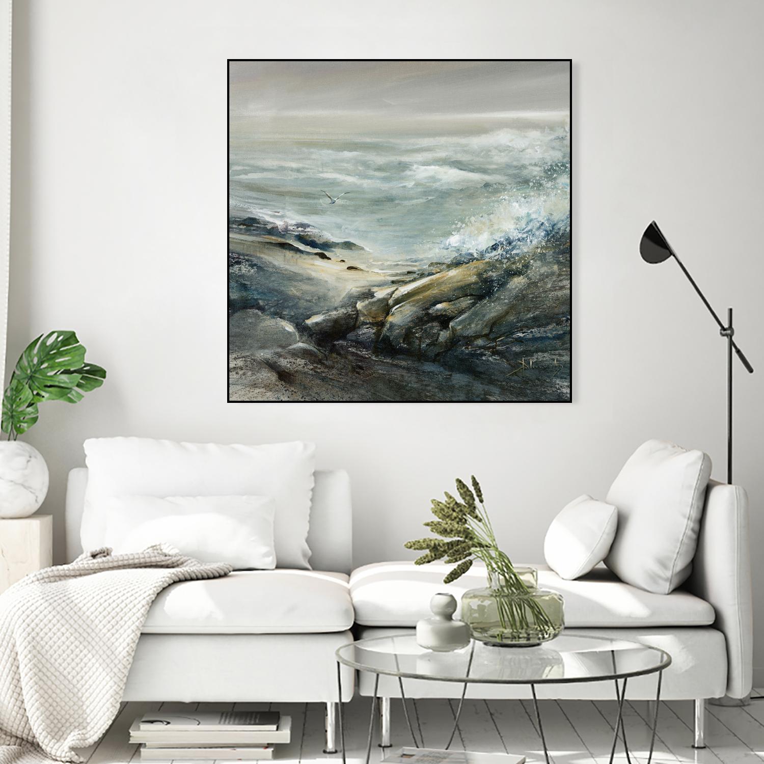 Seul by Roland Palmaerts on GIANT ART - grey sea scene