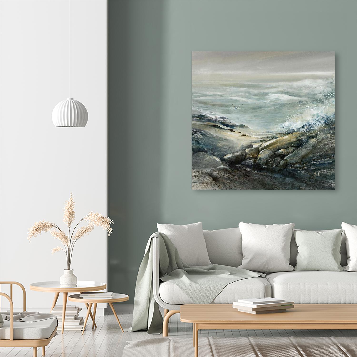 Seul by Roland Palmaerts on GIANT ART - blue sea scene québécois