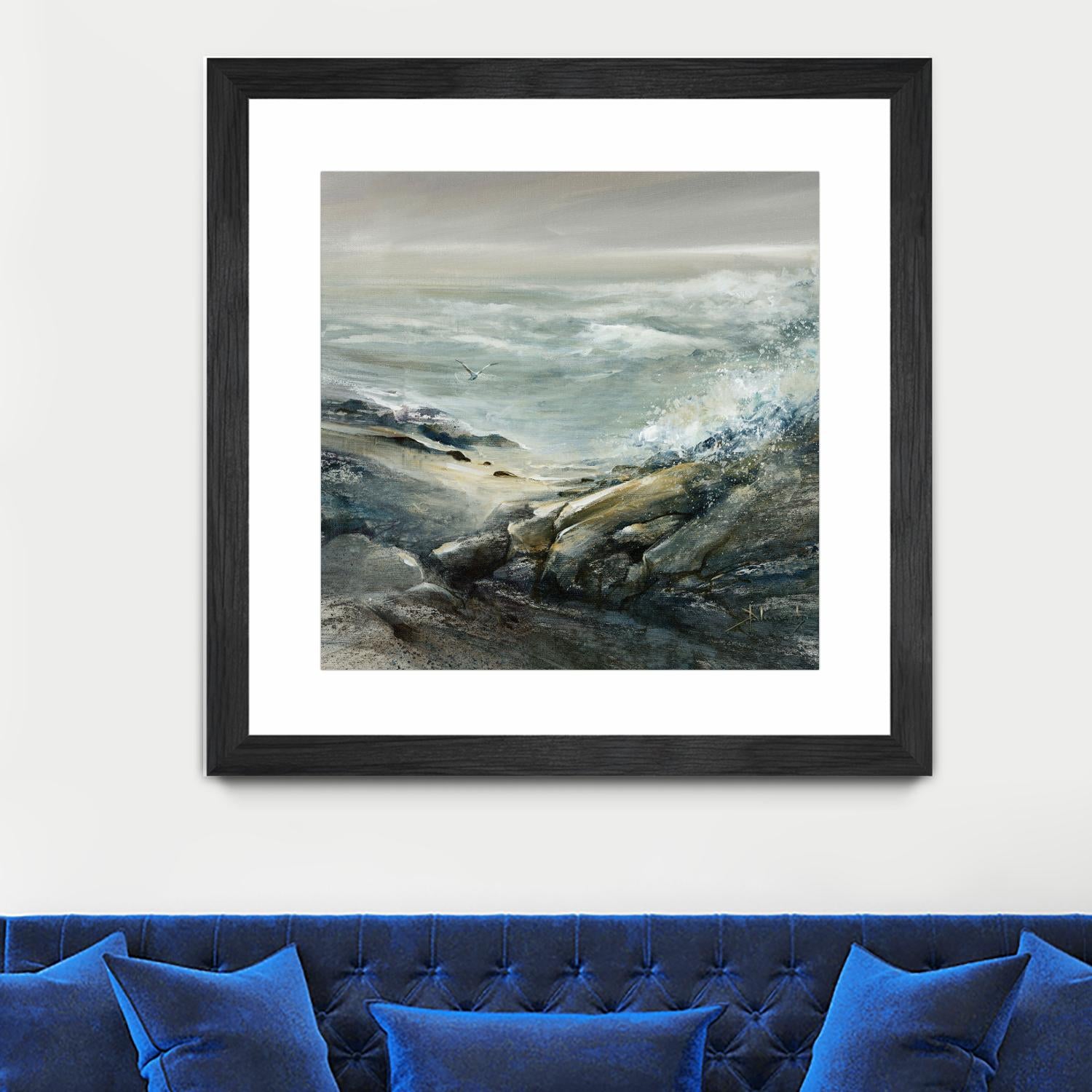 Seul by Roland Palmaerts on GIANT ART - grey sea scene