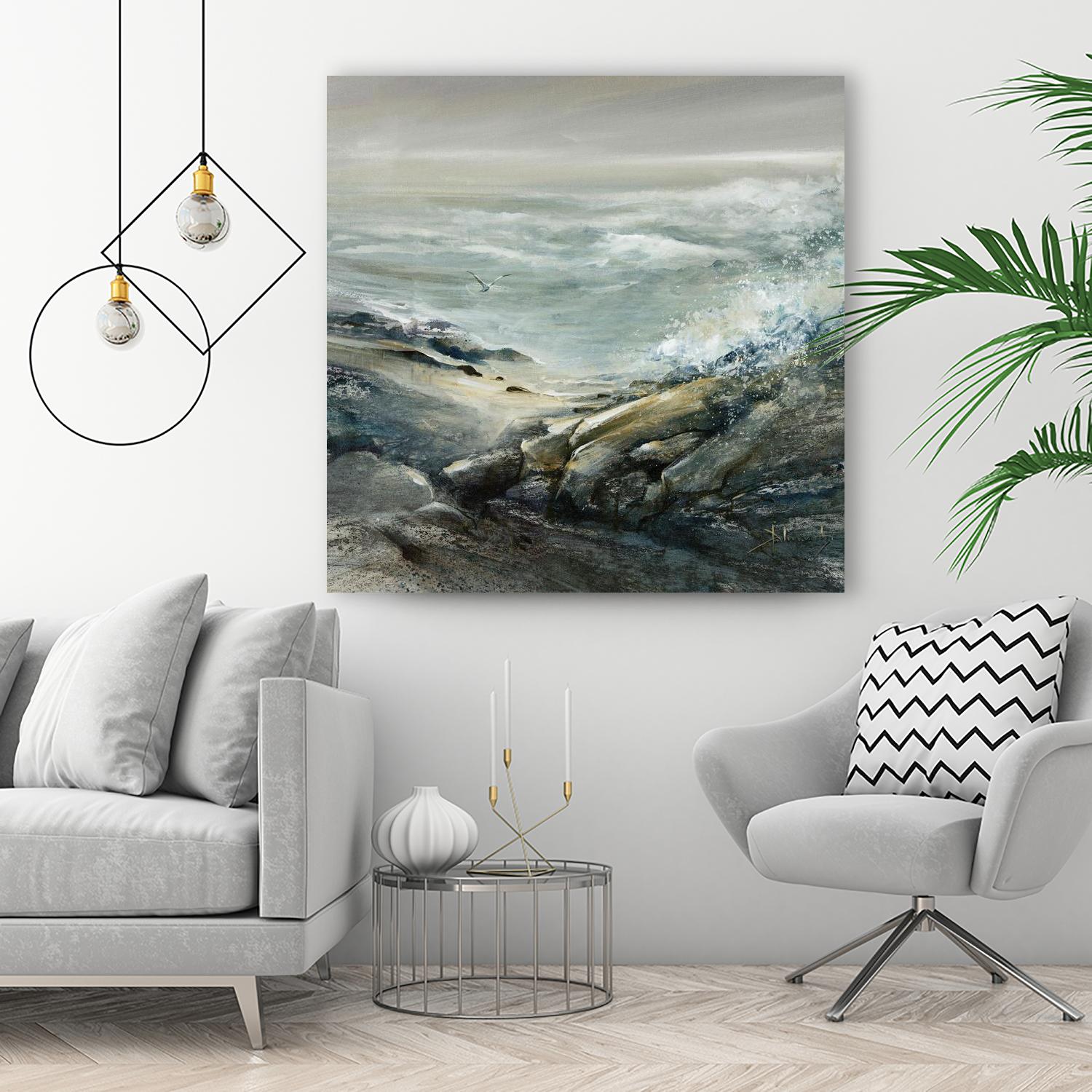 Seul by Roland Palmaerts on GIANT ART - blue sea scene québécois