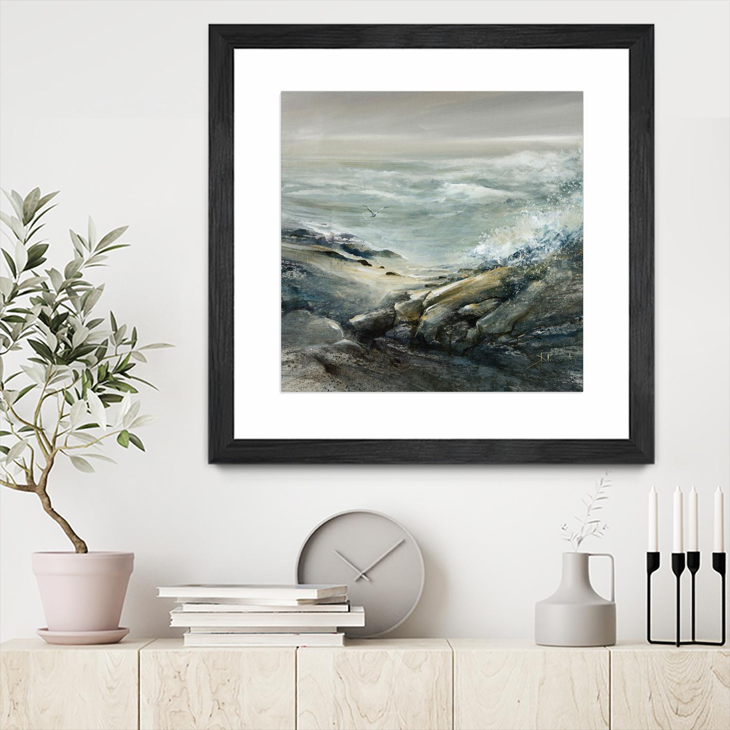 Seul by Roland Palmaerts on GIANT ART - grey sea scene