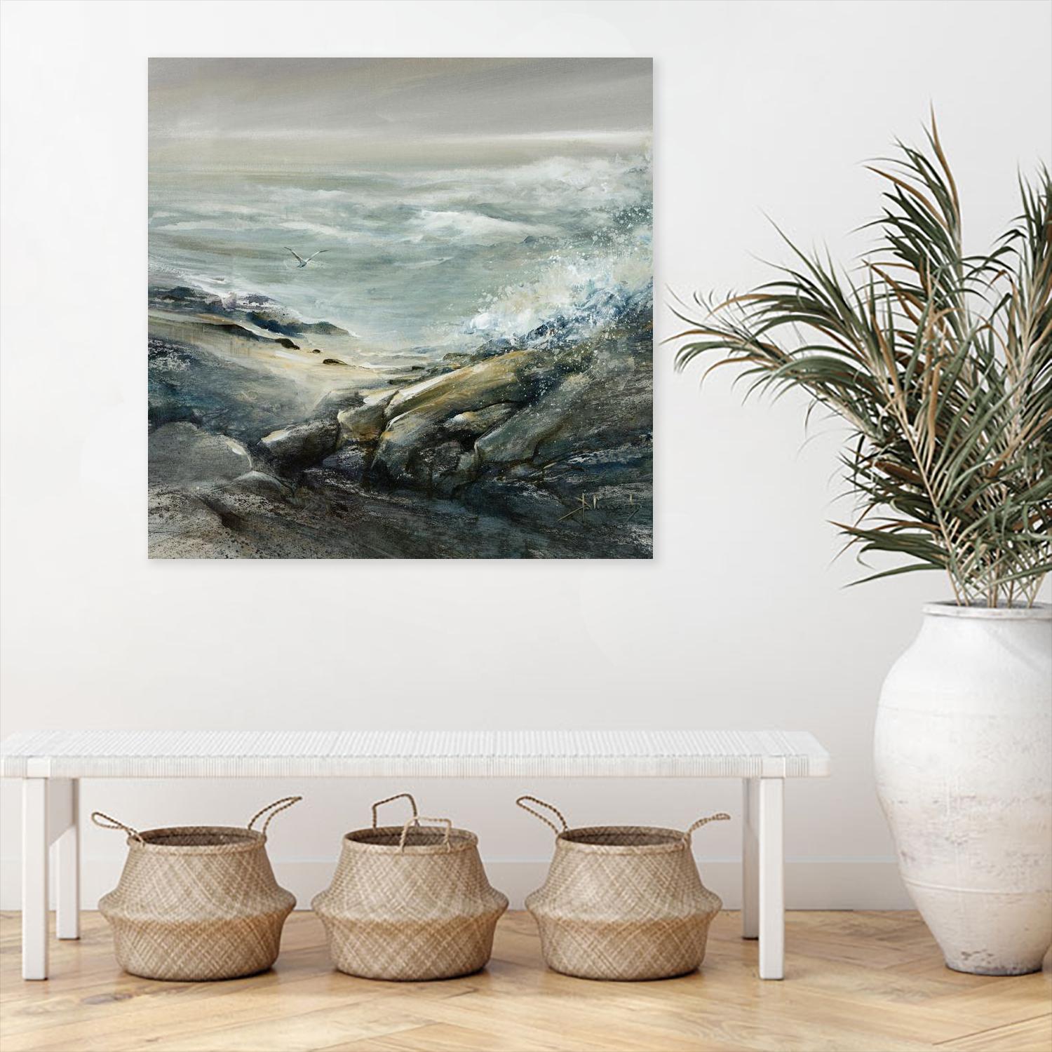 Seul by Roland Palmaerts on GIANT ART - blue sea scene québécois