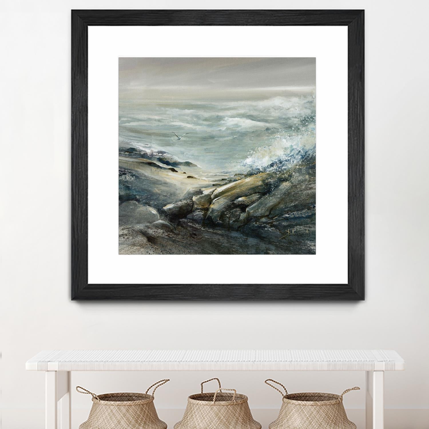 Seul by Roland Palmaerts on GIANT ART - grey sea scene