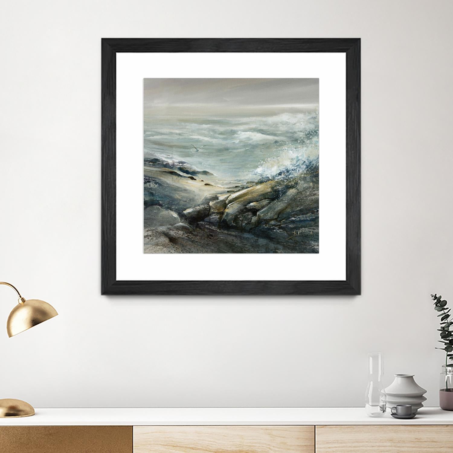 Seul by Roland Palmaerts on GIANT ART - grey sea scene