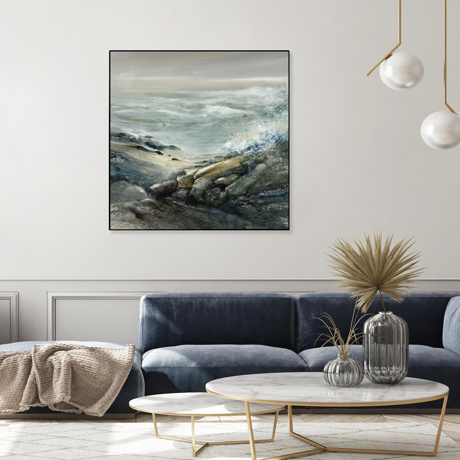 Seul by Roland Palmaerts on GIANT ART - grey sea scene