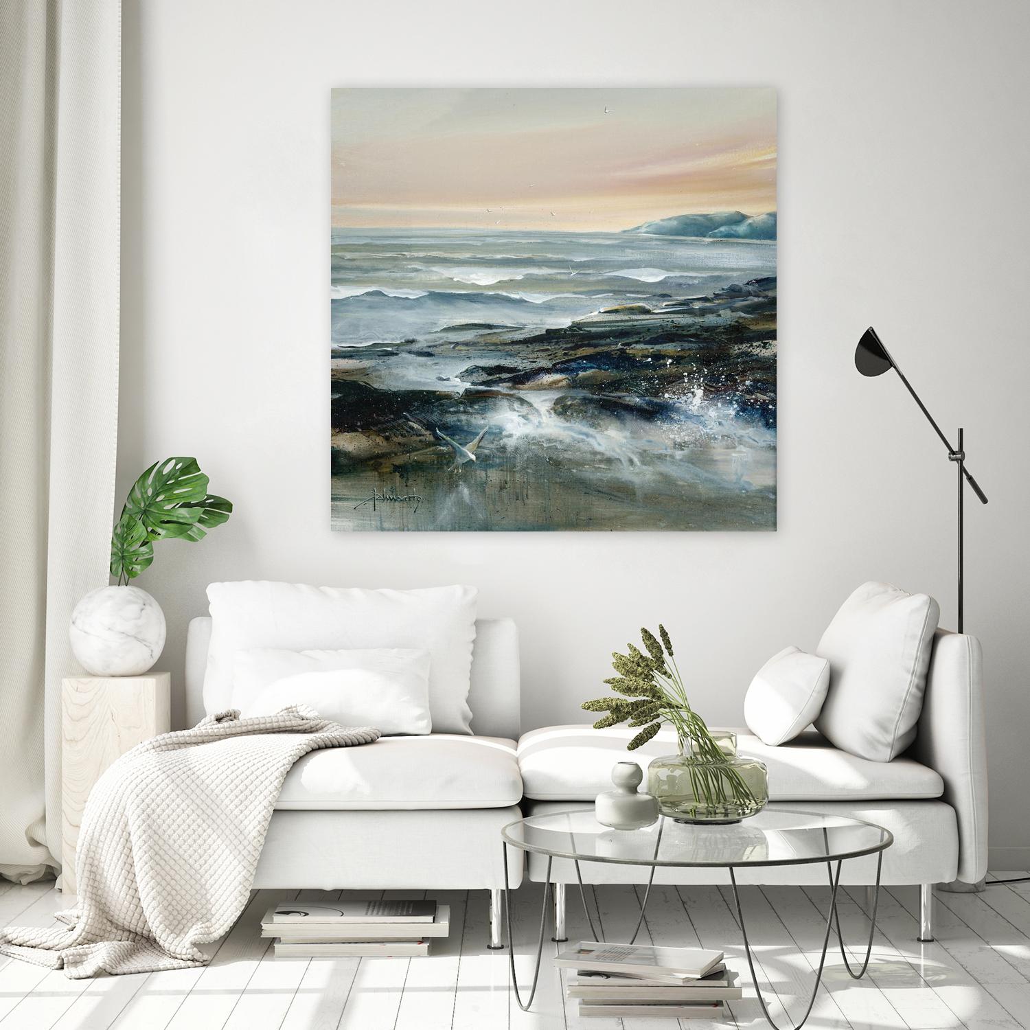 Flaux Flottant by Roland Palmaerts on GIANT ART - blue sea scene québécois