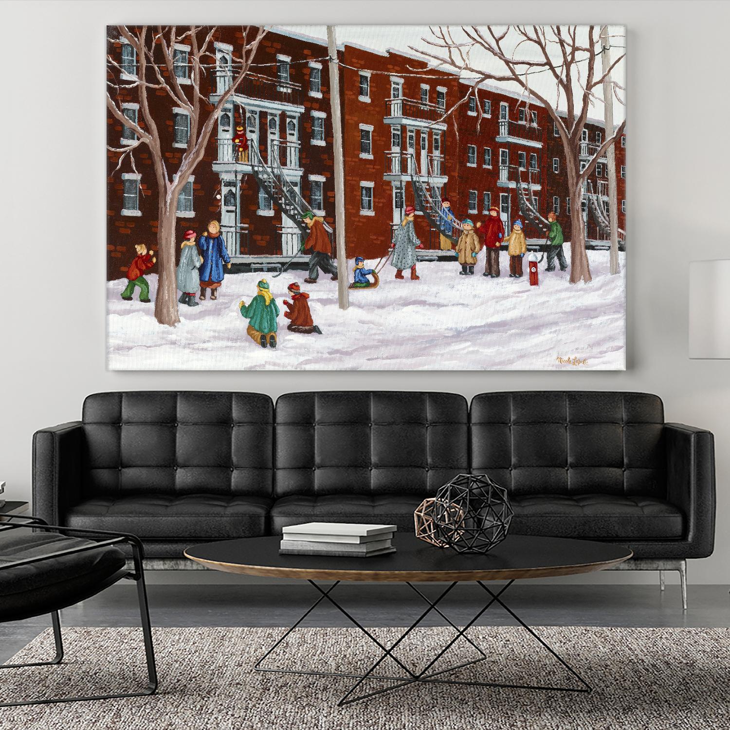 Il parait que l'hiver sera long by Nicole Laporte on GIANT ART - brown winter scenes