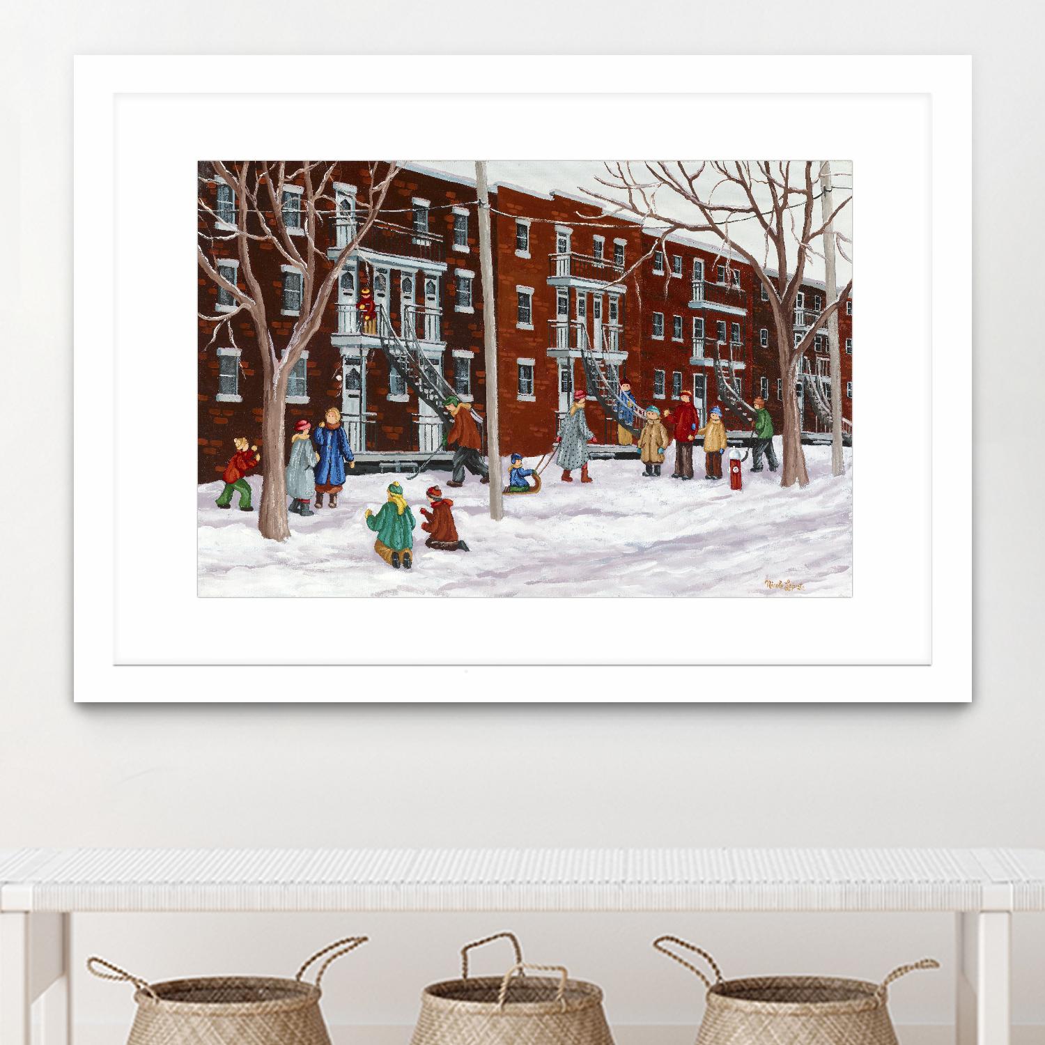 Il parait que l'hiver sera long by Nicole Laporte on GIANT ART - brown winter scenes