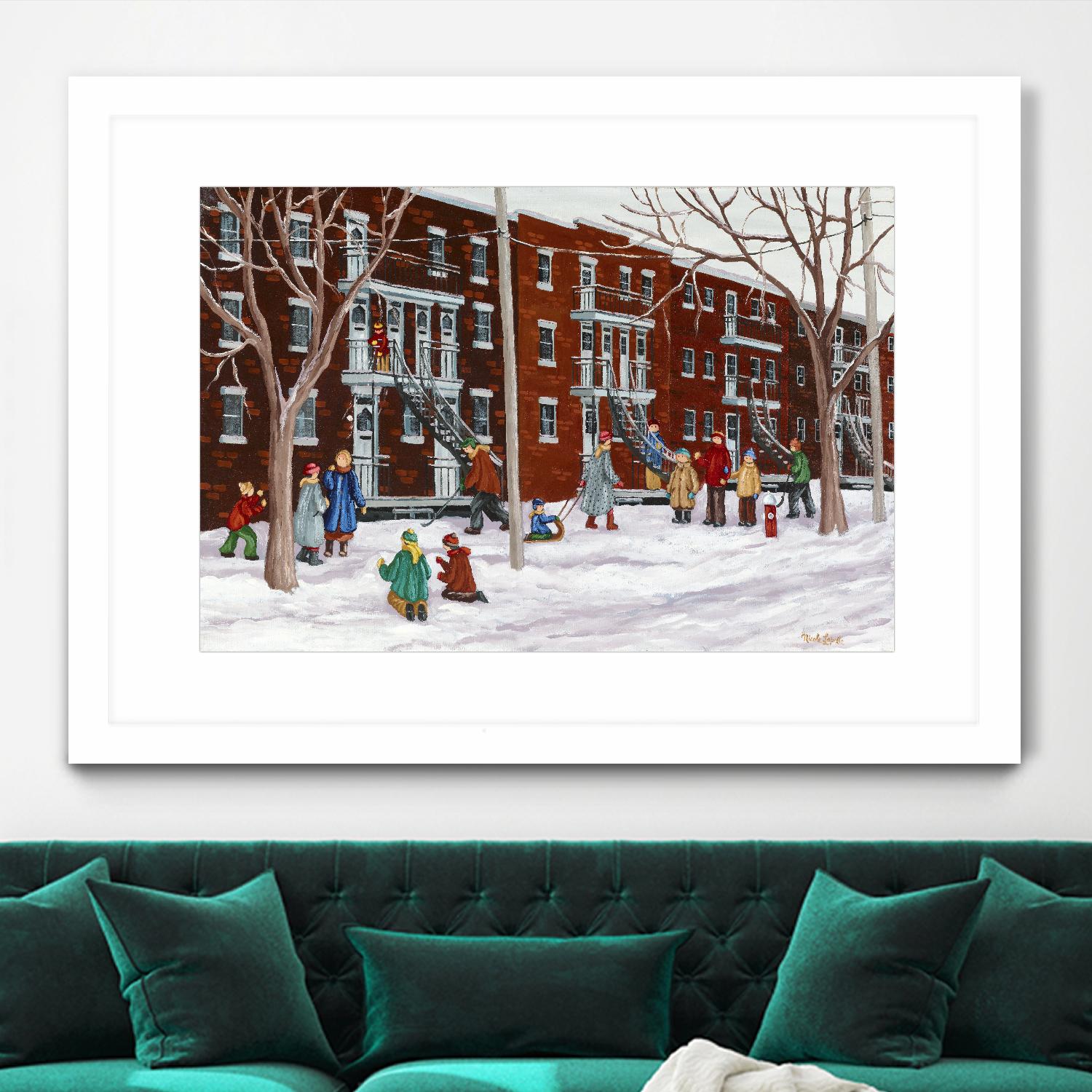 Il parait que l'hiver sera long by Nicole Laporte on GIANT ART - brown winter scenes