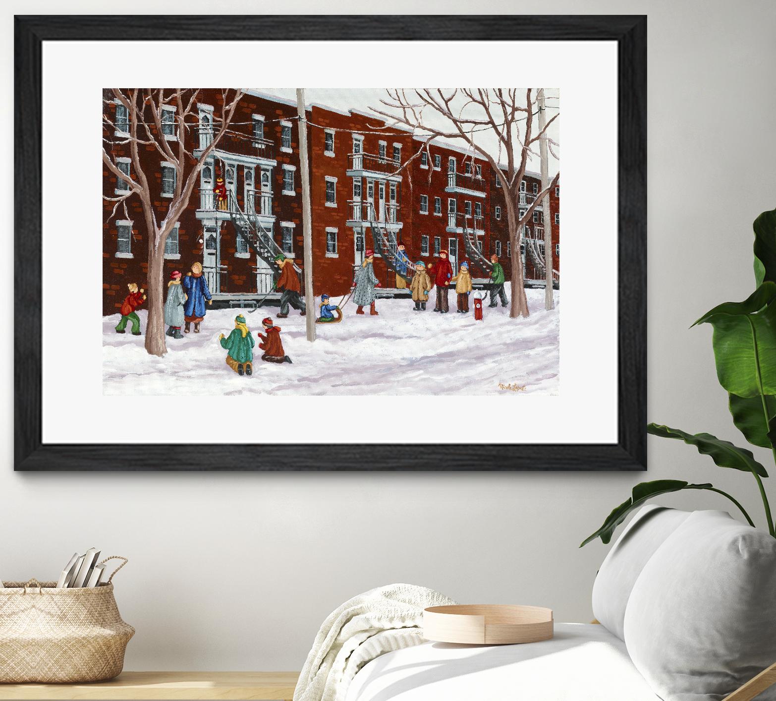 Il parait que l'hiver sera long by Nicole Laporte on GIANT ART - brown winter scenes