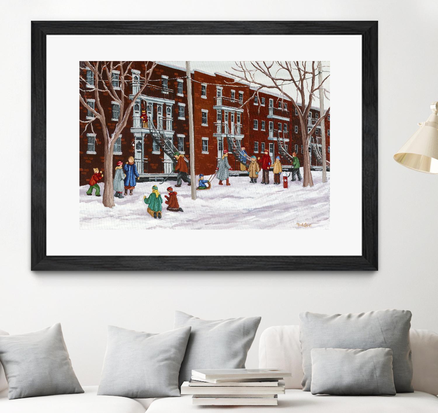 Il parait que l'hiver sera long by Nicole Laporte on GIANT ART - brown winter scenes