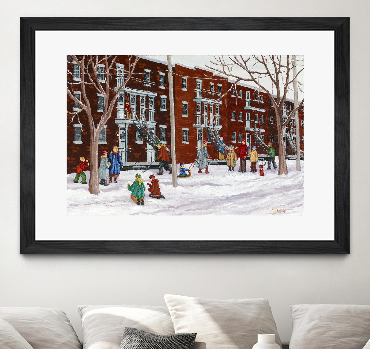 Il parait que l'hiver sera long by Nicole Laporte on GIANT ART - brown winter scenes