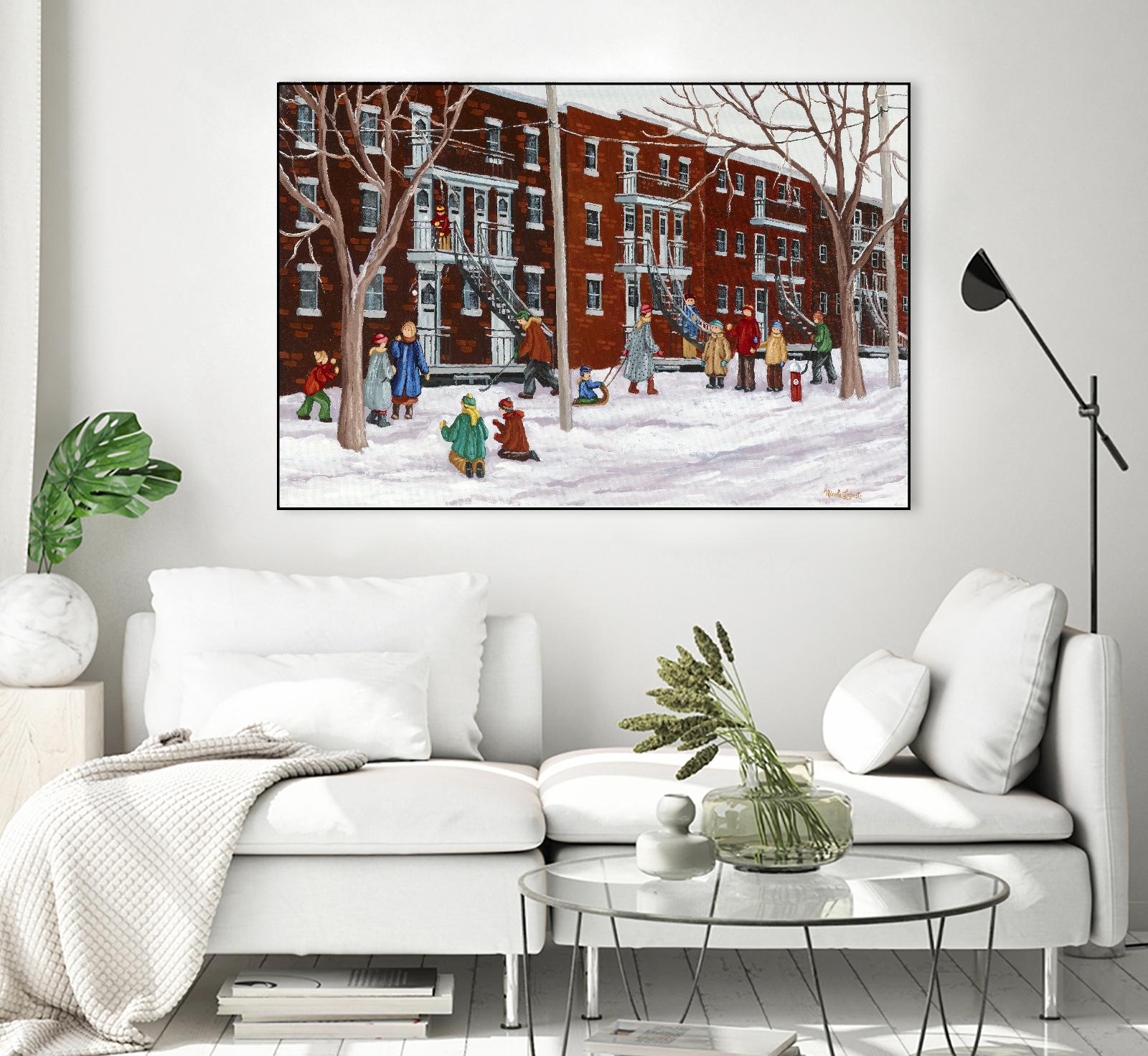 Il parait que l'hiver sera long by Nicole Laporte on GIANT ART - brown winter scenes