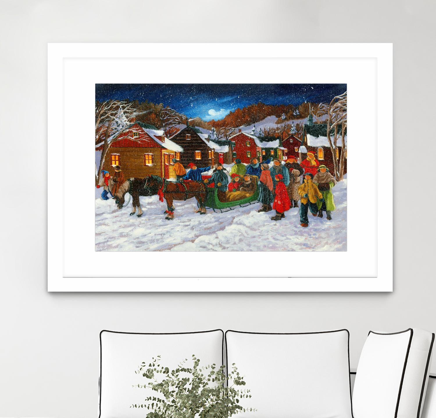 On prend un taxi by Nicole Laporte on GIANT ART - brown winter scenes