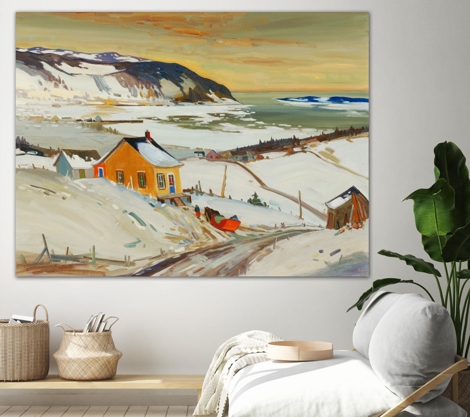 Baies St Paul I by Louis Tremblay on GIANT ART - blue landscape