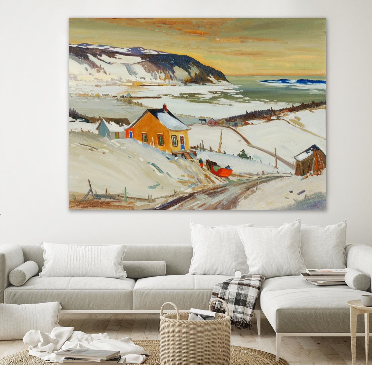 Baies St Paul I by Louis Tremblay on GIANT ART - blue landscape