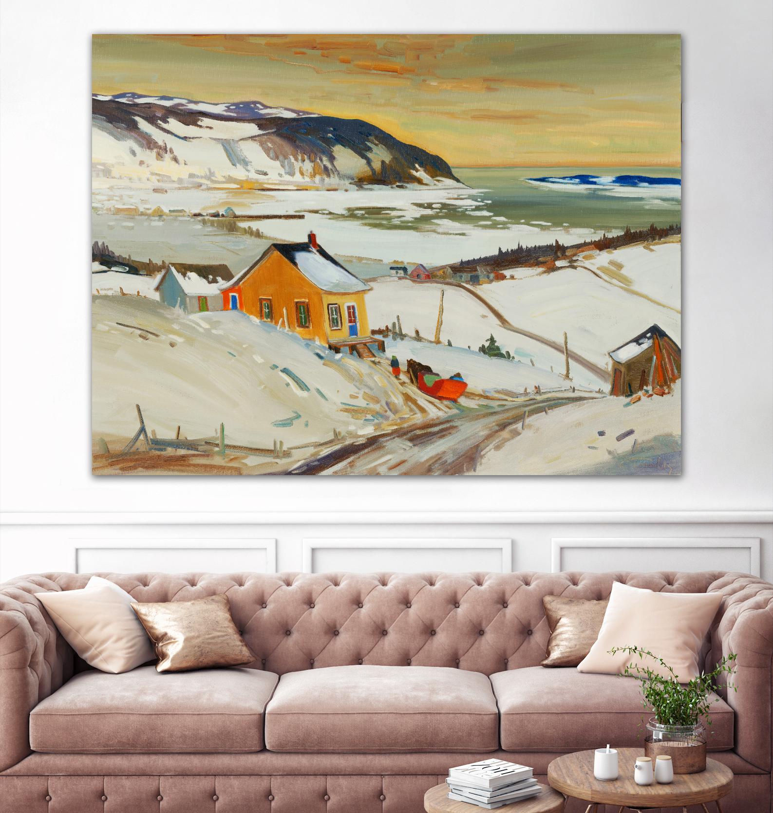 Baies St Paul I by Louis Tremblay on GIANT ART - blue landscape