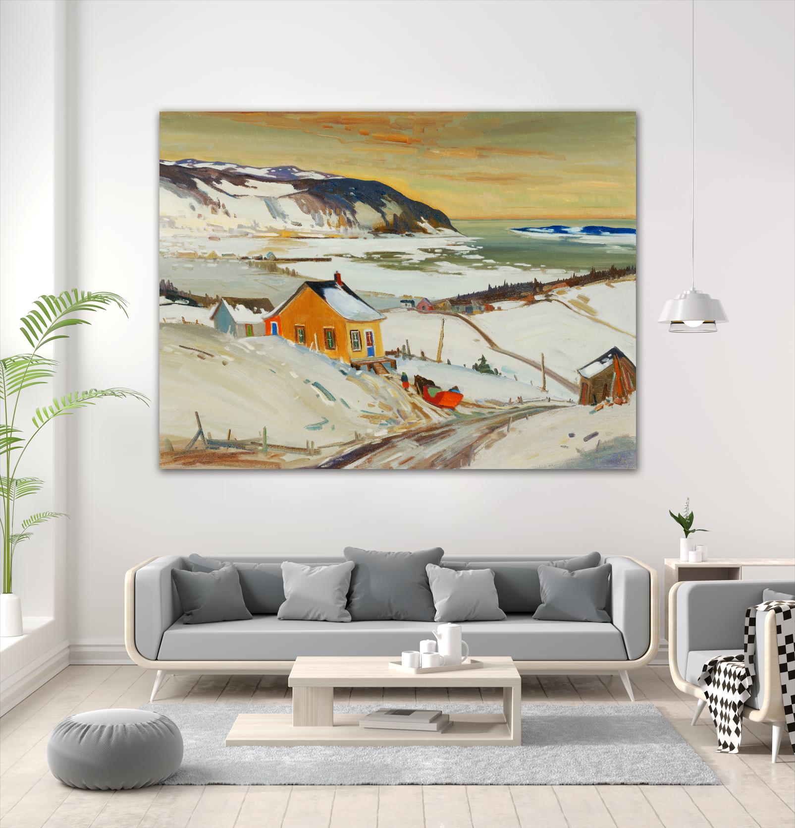 Baies St Paul I by Louis Tremblay on GIANT ART - blue landscape