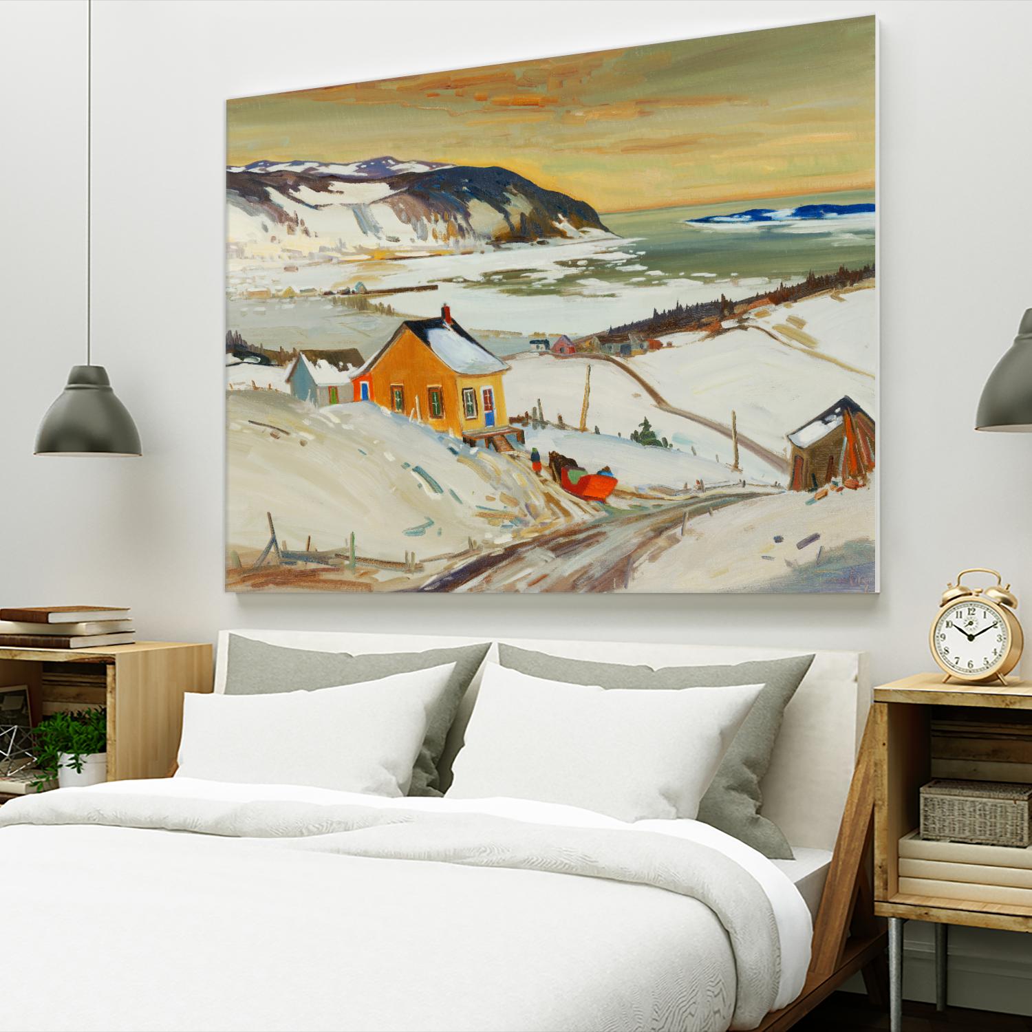 Baies St Paul I by Louis Tremblay on GIANT ART - blue landscape