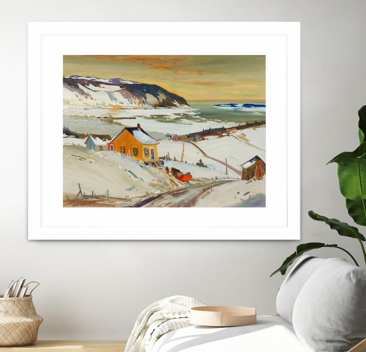 Baies St Paul I by Louis Tremblay on GIANT ART - blue landscape artistes du québec