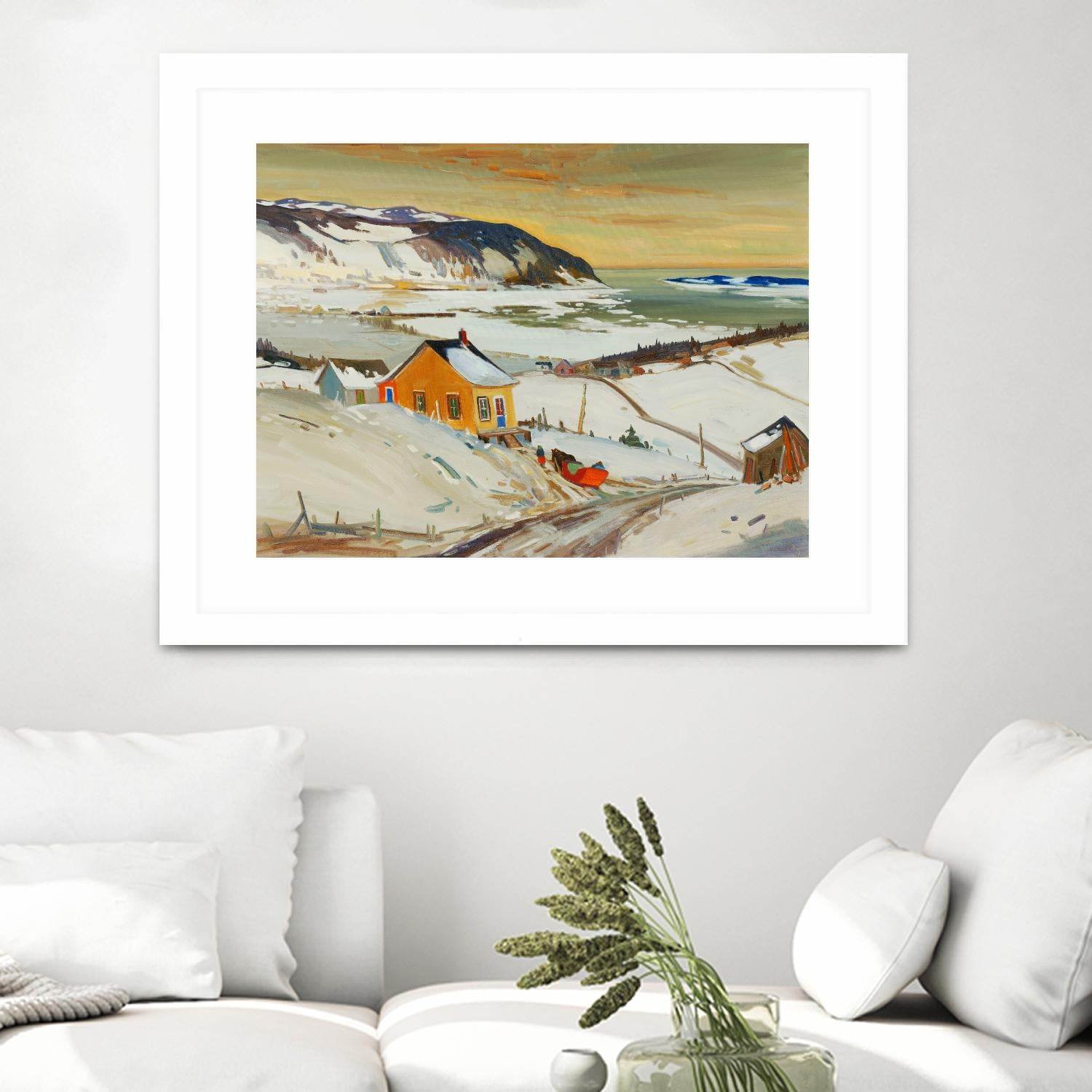 Baies St Paul I by Louis Tremblay on GIANT ART - blue landscape artistes du québec