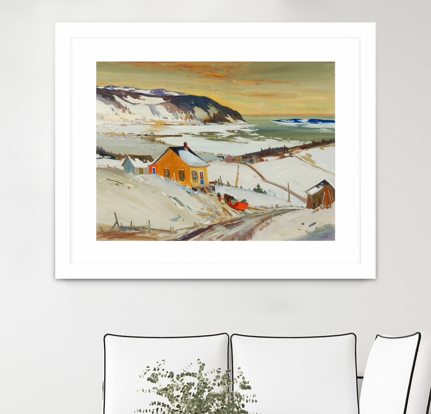 Baies St Paul I by Louis Tremblay on GIANT ART - blue landscape artistes du québec