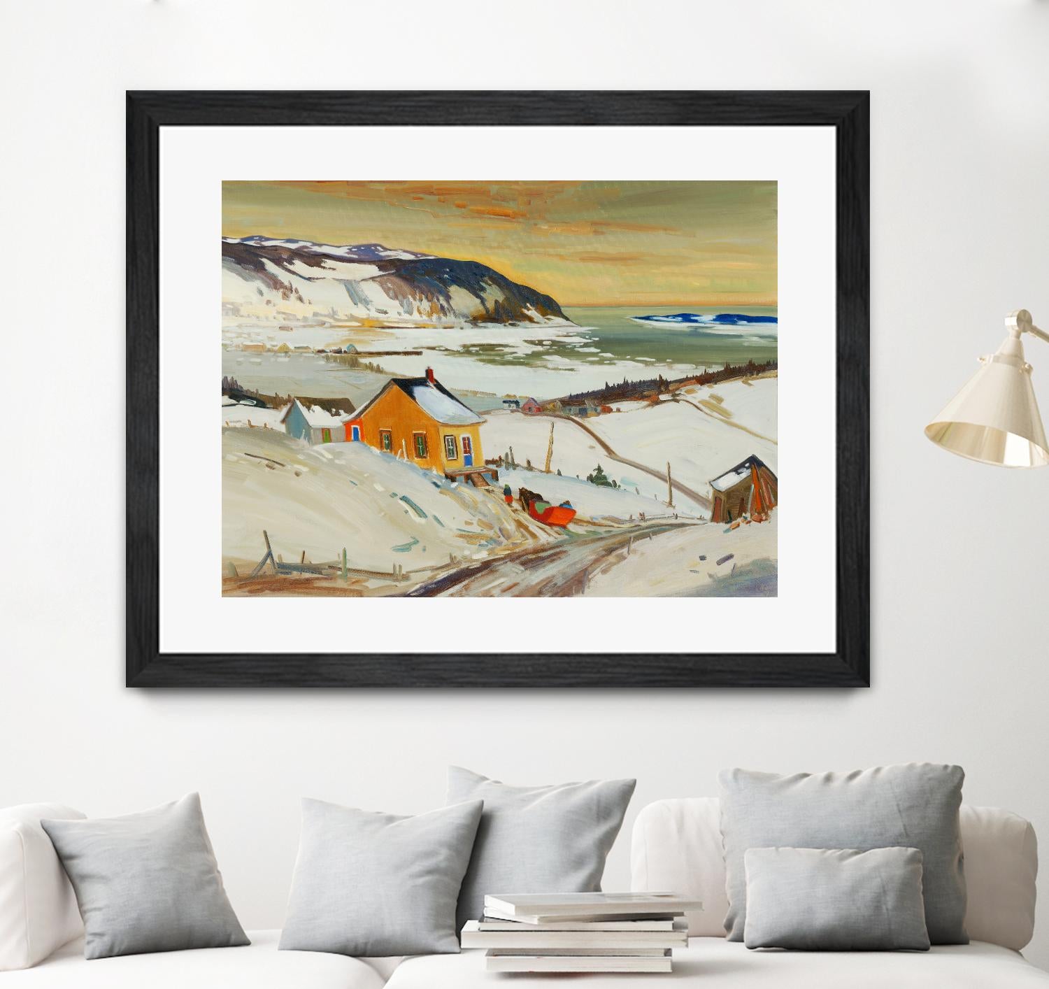 Baies St Paul I by Louis Tremblay on GIANT ART - blue landscape artistes du québec