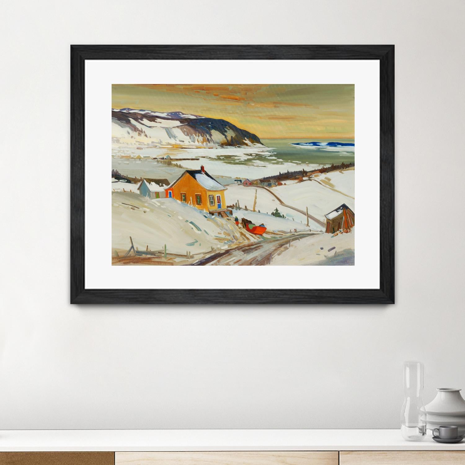 Baies St Paul I by Louis Tremblay on GIANT ART - blue landscape artistes du québec