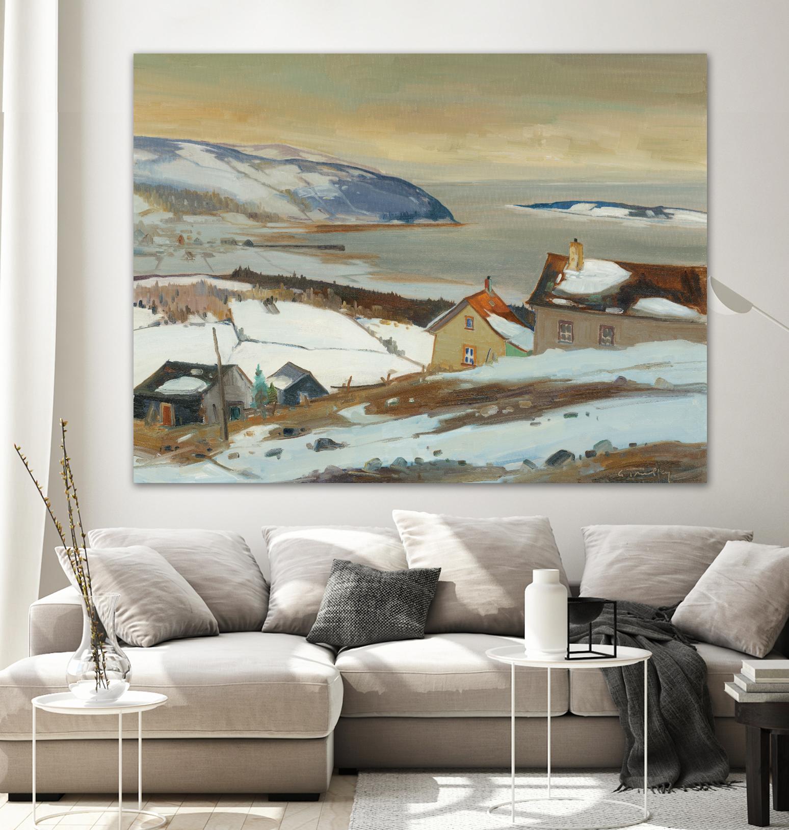 Baies St Paul II by Louis Tremblay on GIANT ART - beige landscape