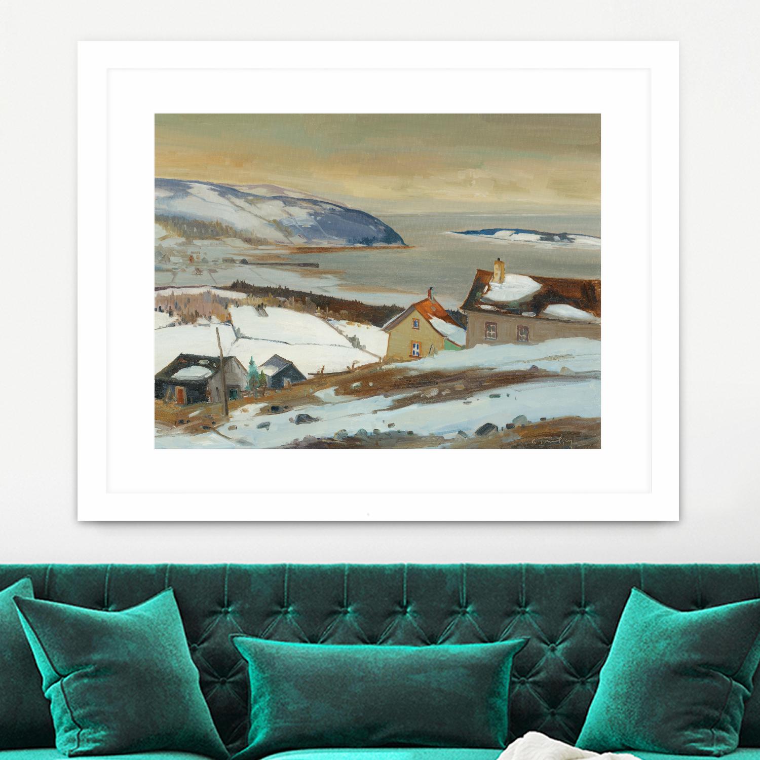 Baies St Paul II by Louis Tremblay on GIANT ART - beige landscape artistes du québec