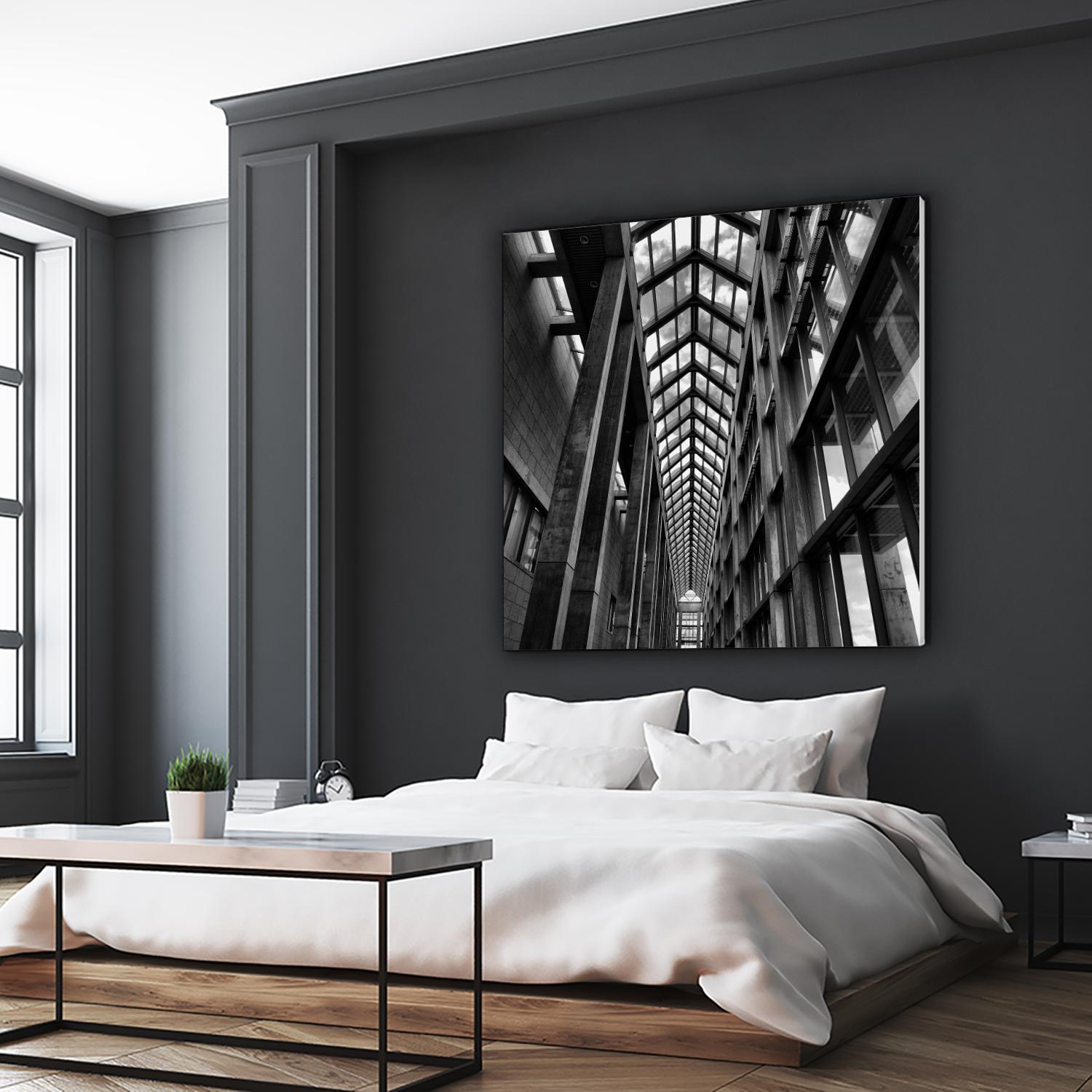 Rban Line V by Jean-François Dupuis on GIANT ART - black city scene