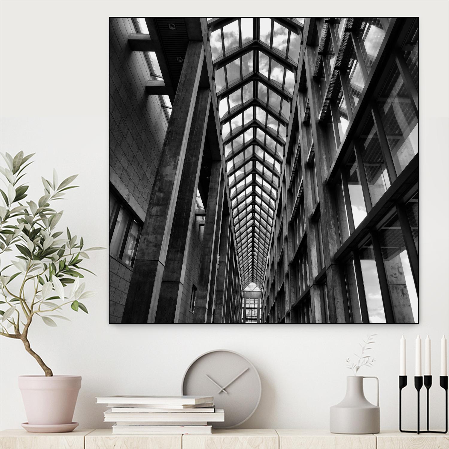 Rban Line V by Jean-François Dupuis on GIANT ART - black city scene