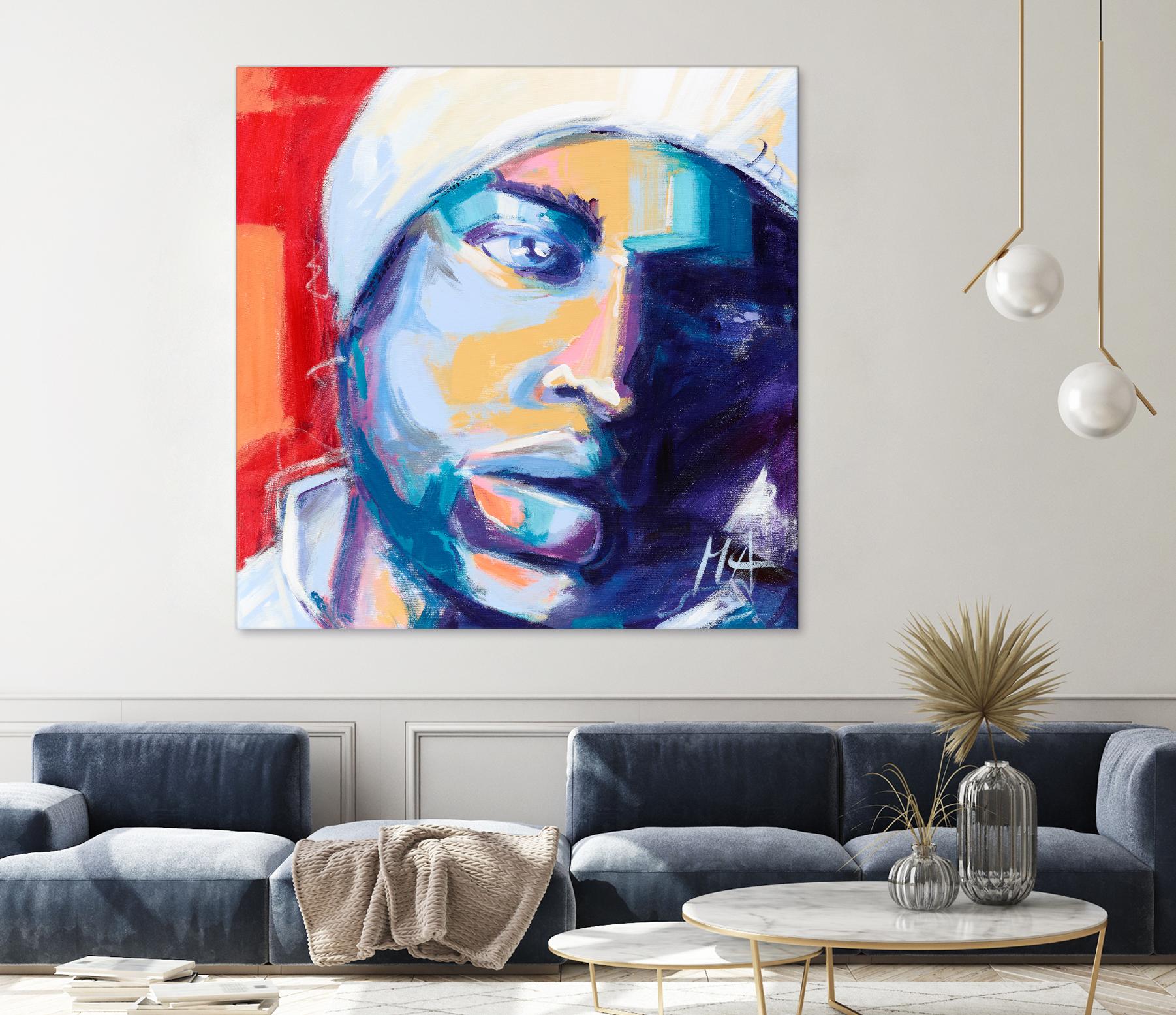 Regard Urbain by Marc Archambault on GIANT ART - blue men and women