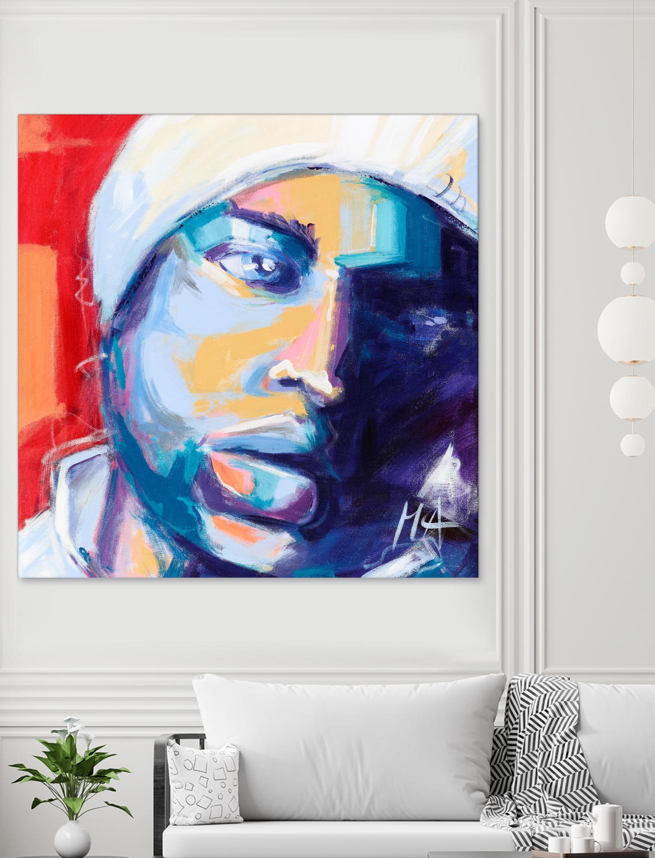 Regard Urbain by Marc Archambault on GIANT ART - blue men and women