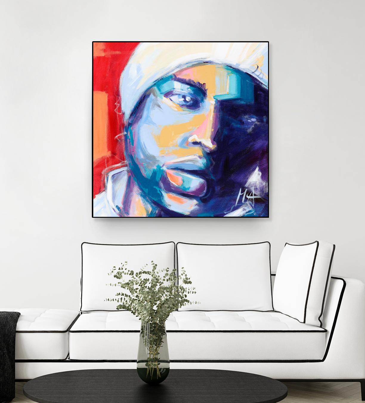 Regard Urbain by Marc Archambault on GIANT ART - blue men and women