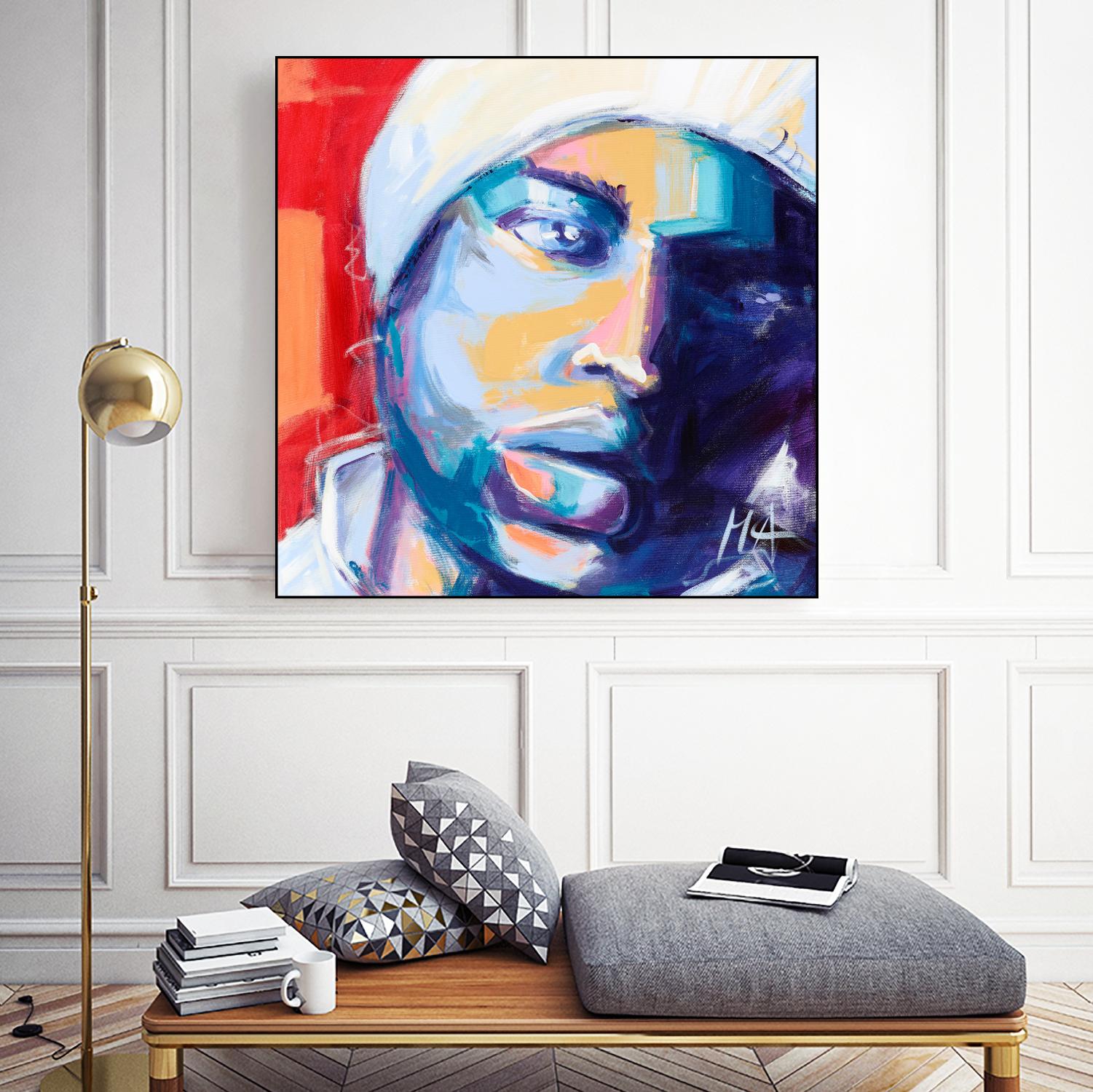 Regard Urbain by Marc Archambault on GIANT ART - blue men and women